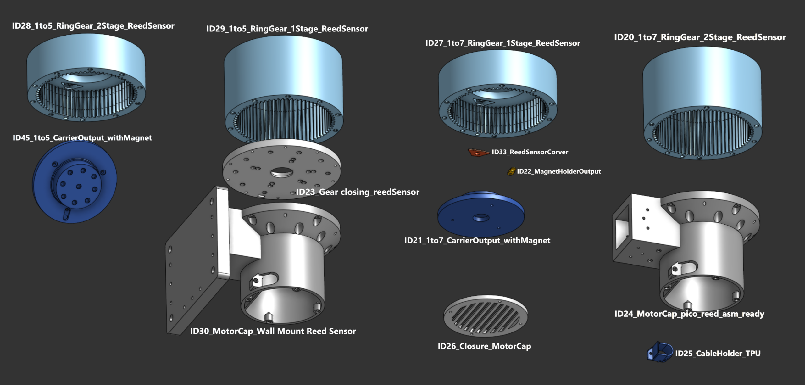 Smart Gears Extension Kit for Planetary Gears - STL Files for 3D Printing - Image 10